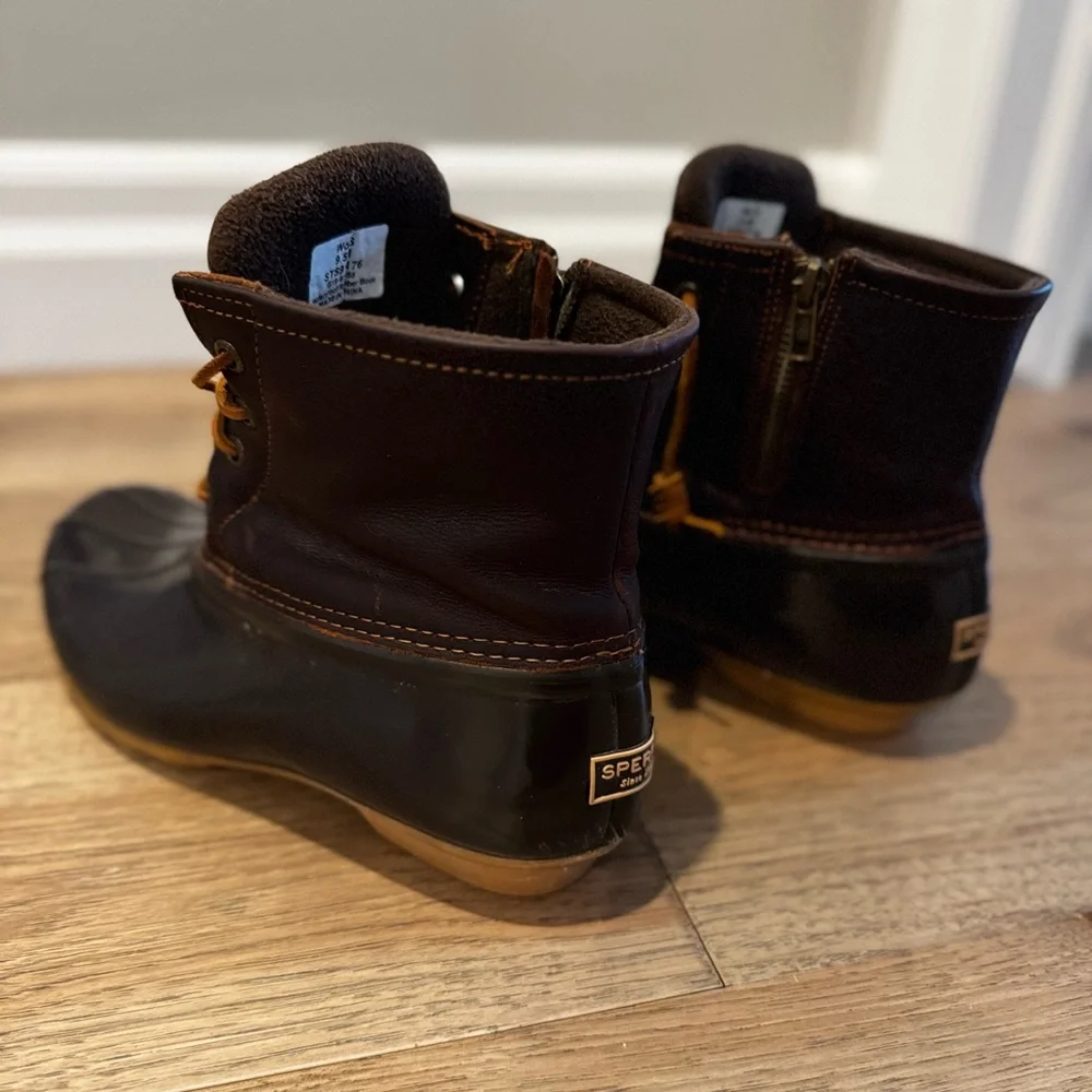 Women’s Sperry Brown and Tan Waterproof Boots - Picture 5 of 8